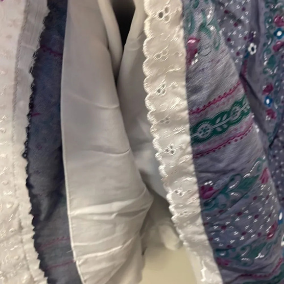 PRAIRIE woman’s blue flower skirt - Picture 8 of 10